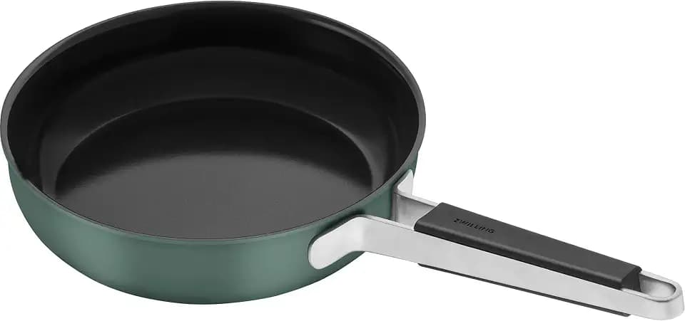 ZWILLING Pure 9.5-inch Stainless Steel Ceramic Nonstick Fry Pan, Green