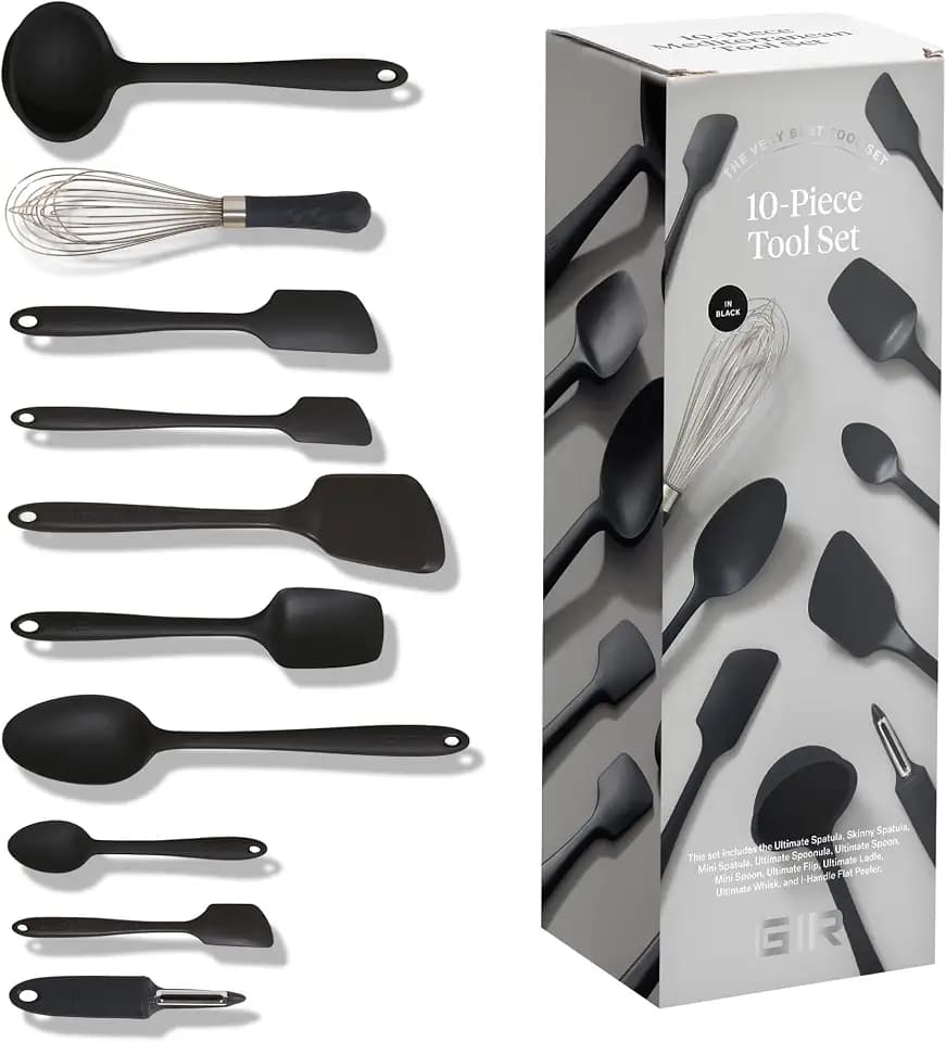 GIR: 10-Piece Silicone Ultimate Kitchen Utensils Set – Black