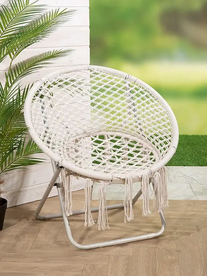 Pack of 2 Chair/armchair, round, Cord, natural colors, PU 2, L. 60 cm, W. 76 cm, H. 79 cm