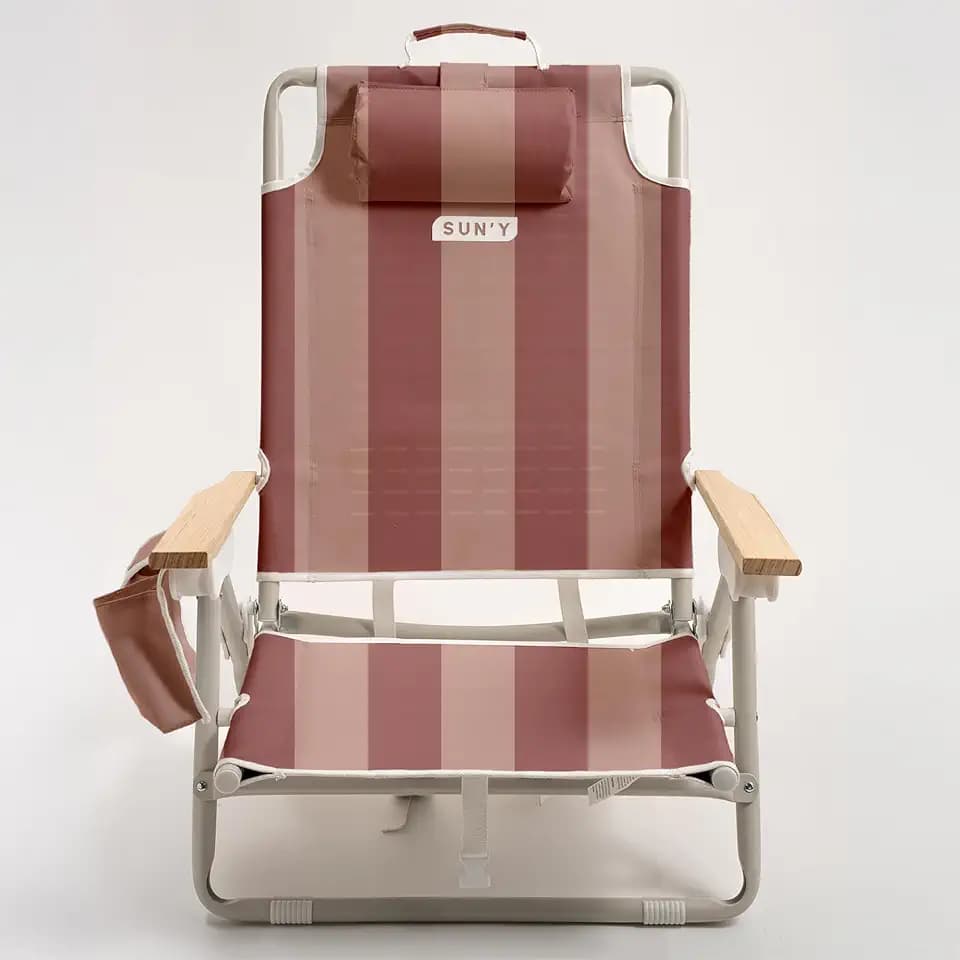 SUN'Y Escapes Portable Backpack Beach Chair for Adults - Coastal Rose