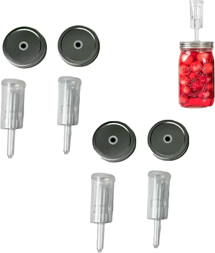 4 pack Fermentation Lids for Mason Jars Brewing & Fermentation Kit