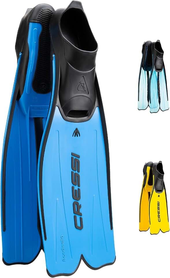 Cressi Adult Snorkeling Full Foot Pocket Fins, Good Thrust, Light Fin, Rondinella: Designed and Made in Italy