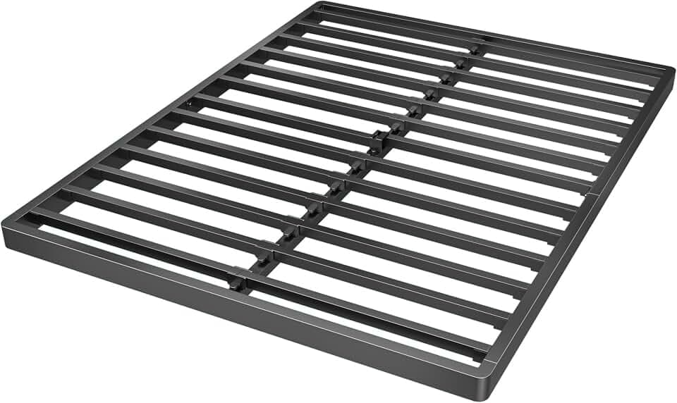 Superay 2 Inch Queen Box Spring Low Profile Metal Bed Base, Easy Assembly