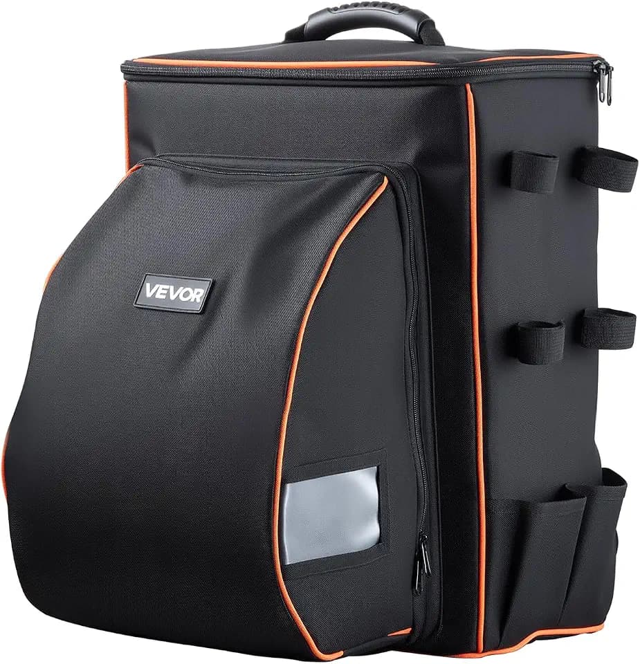 VEVOR Welding Backpack, 35.6L Welder Backpack for Tools and Helmet, 600D Polyester Extreme Gear Pack with Helmet Catch Bag, Multi-Purpose Gear Storage Bag for Welding, Outdoor Camping, Mountaineering