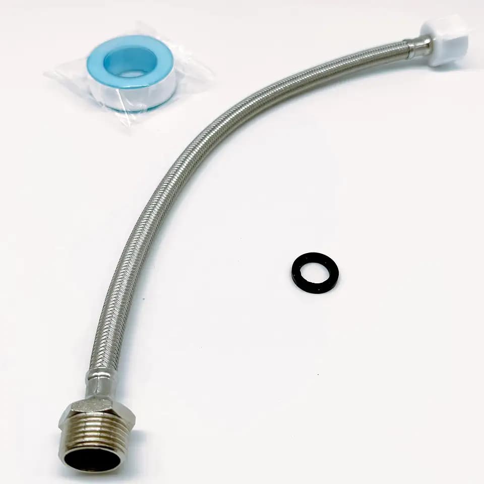 14.2 Inch Toilet Hose Extension、Stainless Steel Braided Hose,