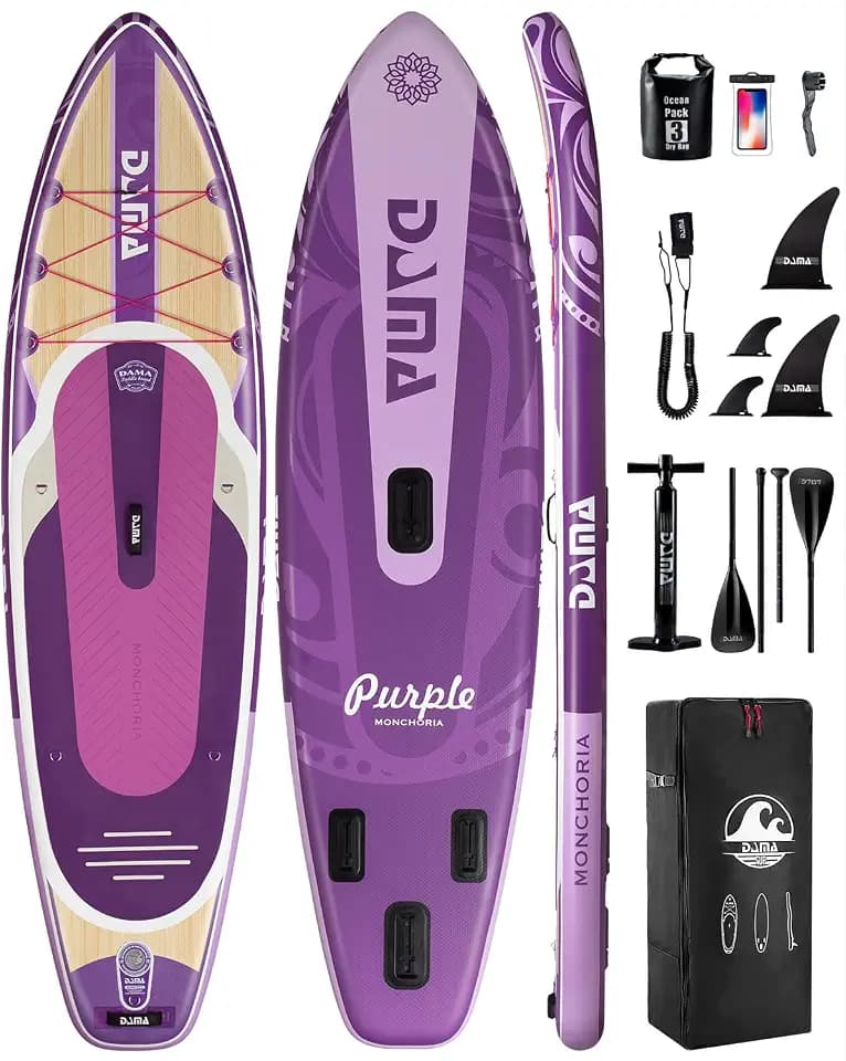 DAMA 11'*34"*6" Stand Up Paddle Board, Inflatable Paddle Board,Inflatable Paddle Boards for Adults w/a Wide, Smooth and Non Slip Deck, Versatile Styles, Suitable for Adults and Teenagers