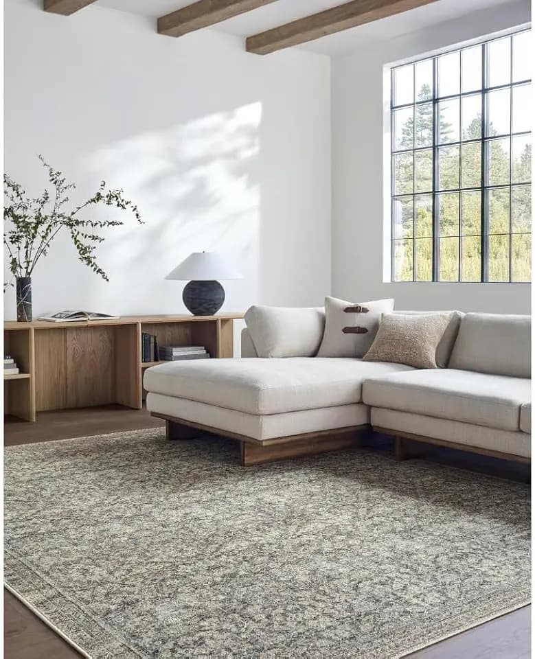 Livabliss x Galey Alix Collins Avenue IV Vintage Damask Area Rug, 2'7" x 7'3" (3' x 8'), Gray