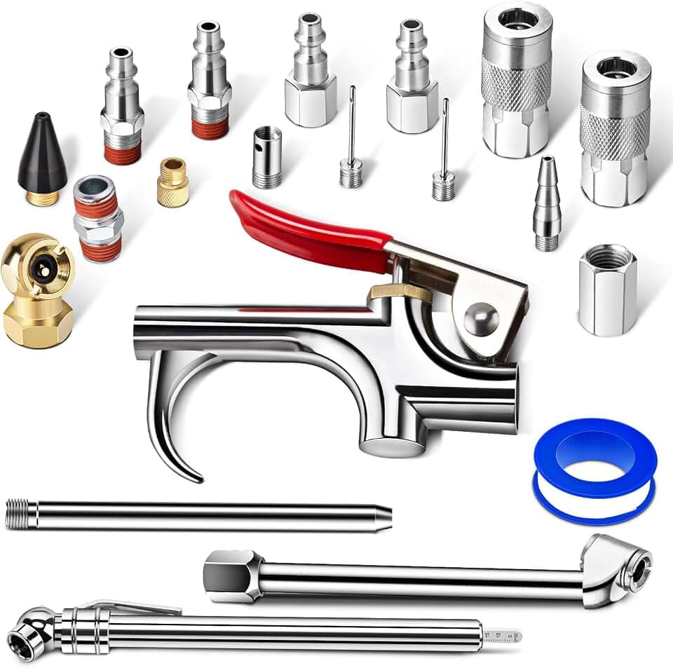 SARDVISA 20 Pcs Air Compressor Tool Kit with 1/4-Inch NPT Fittings