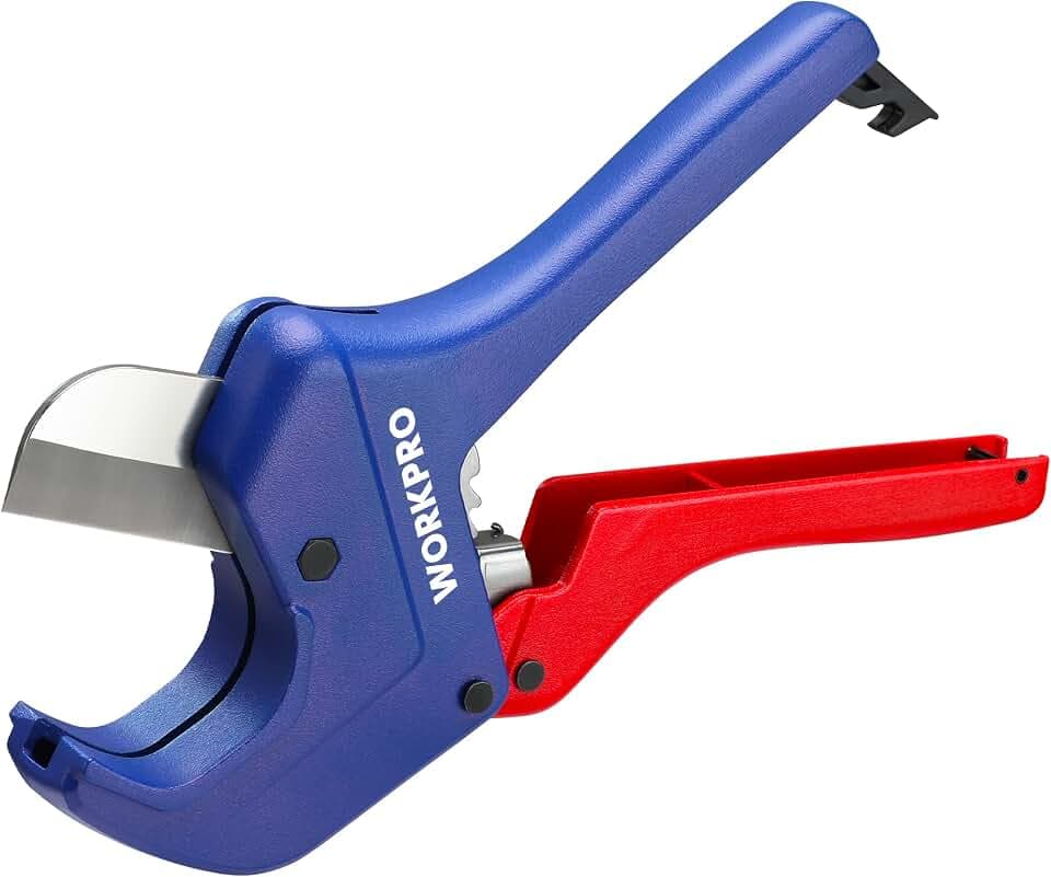 WORKPRO Ratchet PVC Pipe Cutter, Up to 1-5/8", Pipe and Tubing Cutter