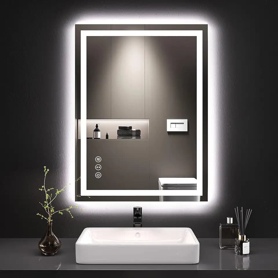 LOAAO 24"X32" LED Bathroom Mirror with Lights, UL Listed