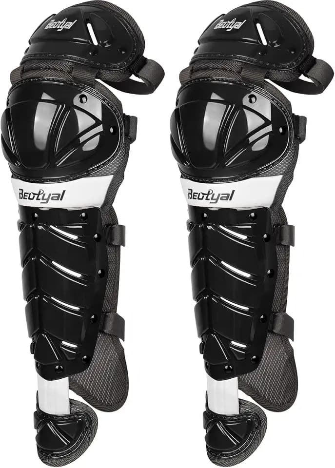 Catcher Leg Guards Baseball Softball Shin Guards Double Knee Armor