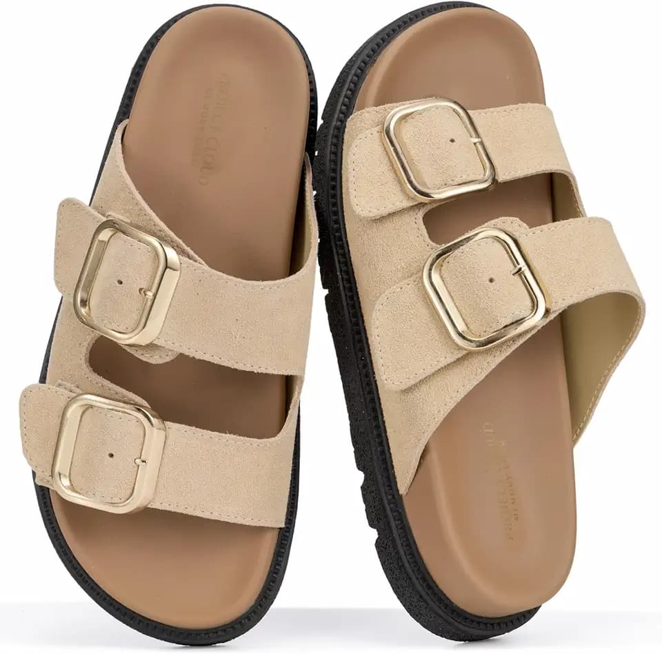 Trendy Adjustable Sandals For Women Slides for Womens With Soft Insole