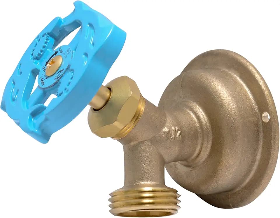 SharkBite 1/2 x 3/4 Inch MHT 90 Degree Hose Bibb, Multi Turn, Push To Connect Brass Plumbing Fitting, PEX Pipe, Copper, CPVC, PE-RT, HDPE, 24626LF