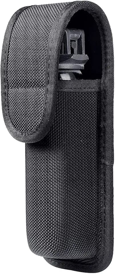 Molded OC/Mace Spray Pouch, Top Flap Pepper Spray Holster OC/Mace Pepper Spray Black Pouch Hidden Snap(Small for MK3 and Large for MK4)