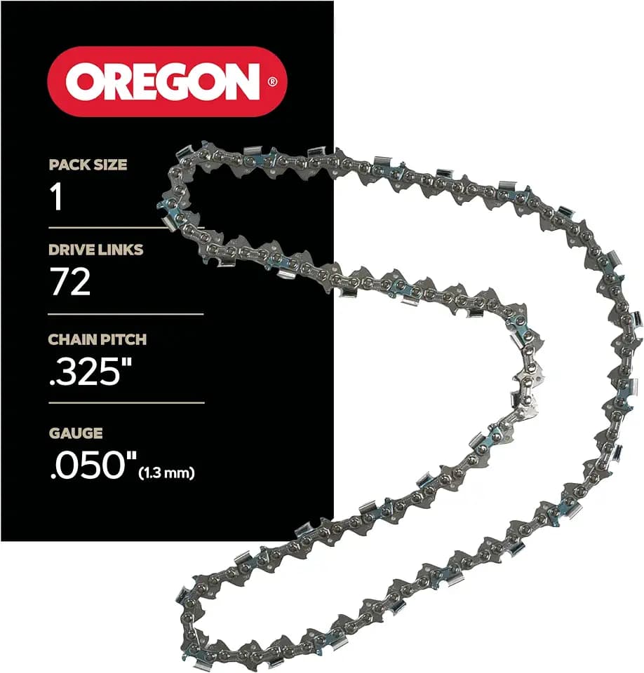 Oregon Chainsaw Chain for 18" Bar, .325" Pitch, .050" Gauge, 72 Drive Links