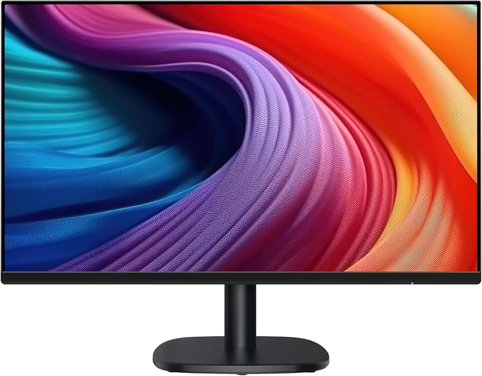 Amazon Basics Monitor 24 Zoll (61 cm), FHD 1080p, max. 100 Hz, VESA-kompatibel, integrierte Lautsprecher, Schwarz
