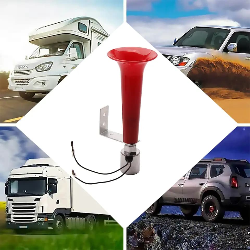 FARBIN Türkenpfeife für LKW 12V-24V, Turkish Whistle Horn universell