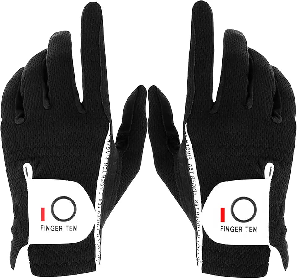 FINGER TEN Rain Grip Golf Gloves Men 1 Pair
