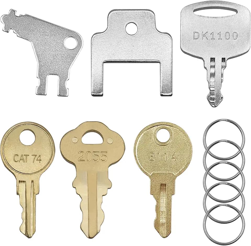 6 Pcs Universal Paper Towel Dispenser Key Set, Replacement Key Compatible with Tork SCA 1100, Bradley 2055, Janitor Bobrick Cat 74, Kimberly Clark 770301, Georgia Pacific, E114 Dispenser Key