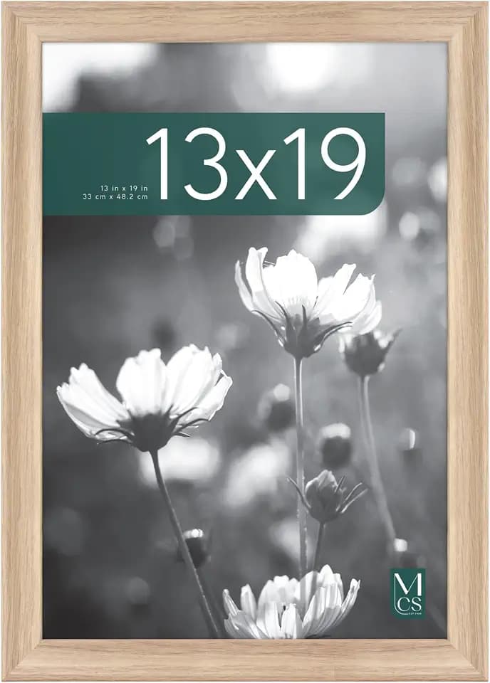 MCS Studio Gallery Classic Picture Frame, 13x19, Natural Woodgrain, 1-Pack