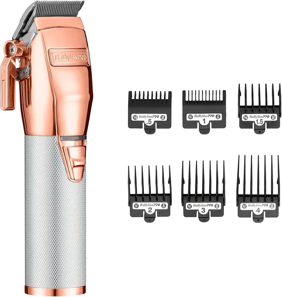 BaBylissPRO FX+ Professional Barber Cord/Cordless Hair Clippers for Men, All Metal, Lithium Battery with 3-Hour Runtime