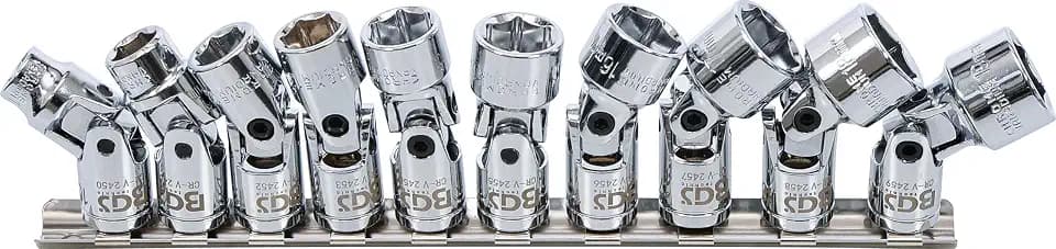 BGS 205 | Kardangelenk-Einsatz-Satz Sechskant | SW 10-19 mm | 10-tlg.