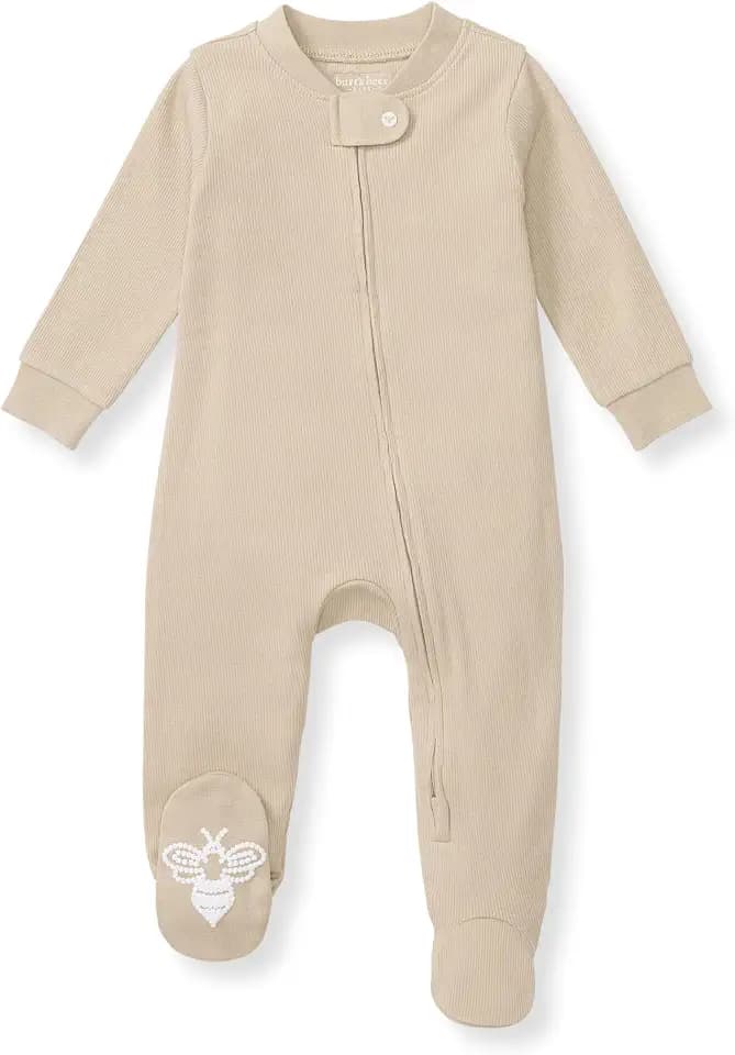 Burt's Bees Baby Boys' Organic Cotton, Sleep and Play Footed Pajamas
