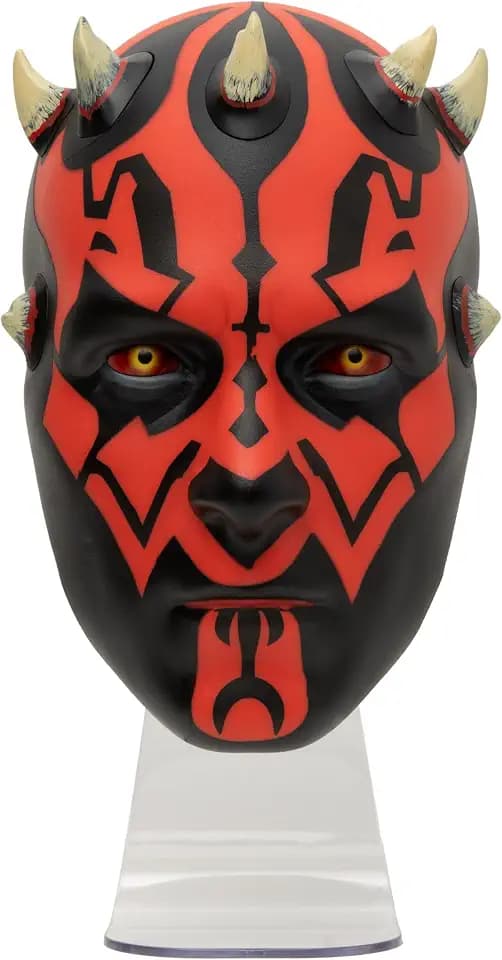 Paladone Star Wars Darth Maul Light - LED Face Lamp, Wall Mount or Desk Display, USB or Battery Powered Light for Bedroom, Gaming Setup & Collectors