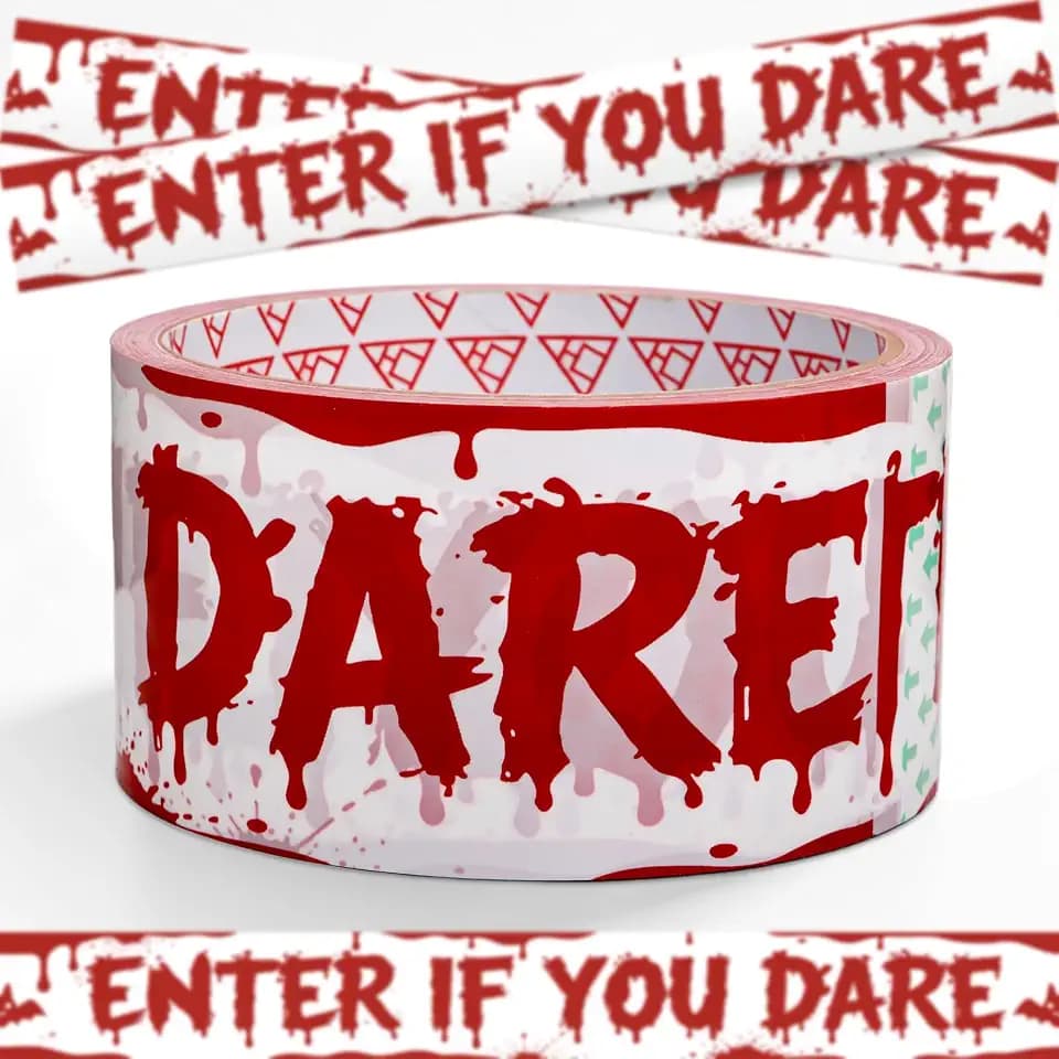 Halloween Decorations Outdoor - Adhesive Caution Tape Halloween 1.9inx82ft