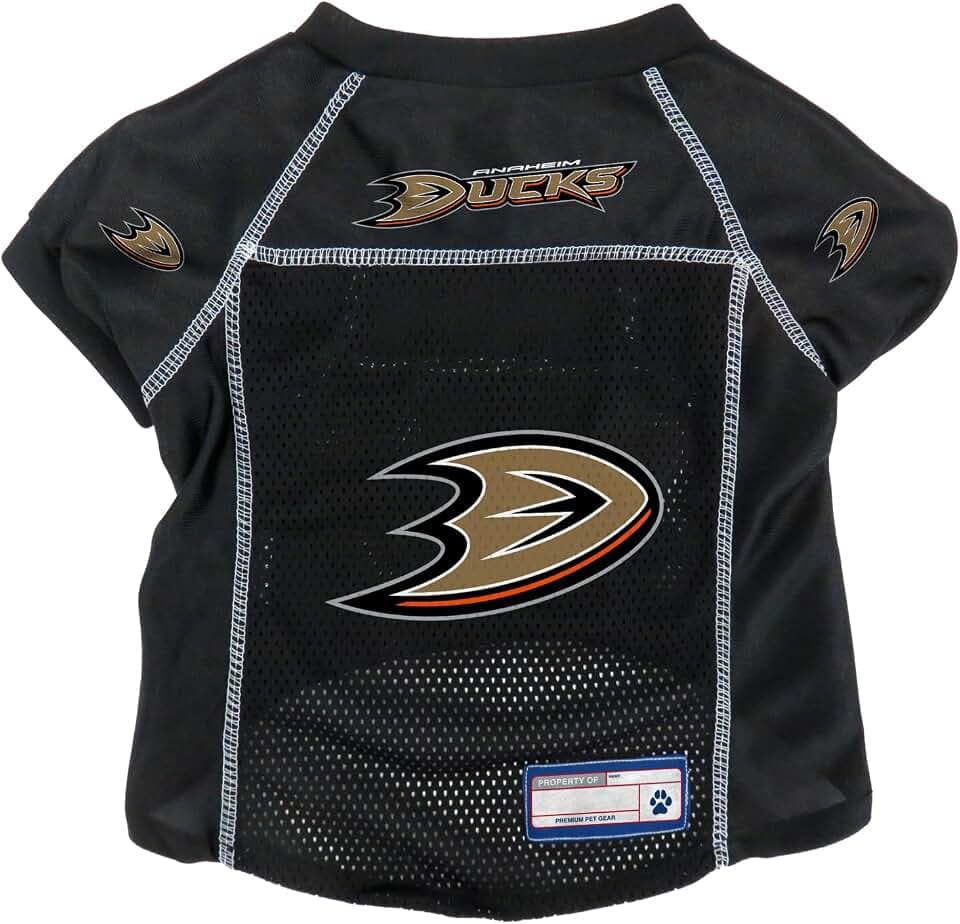 Littlearth NHL Anaheim Ducks Basic Pet Jersey, Team Color, Medium