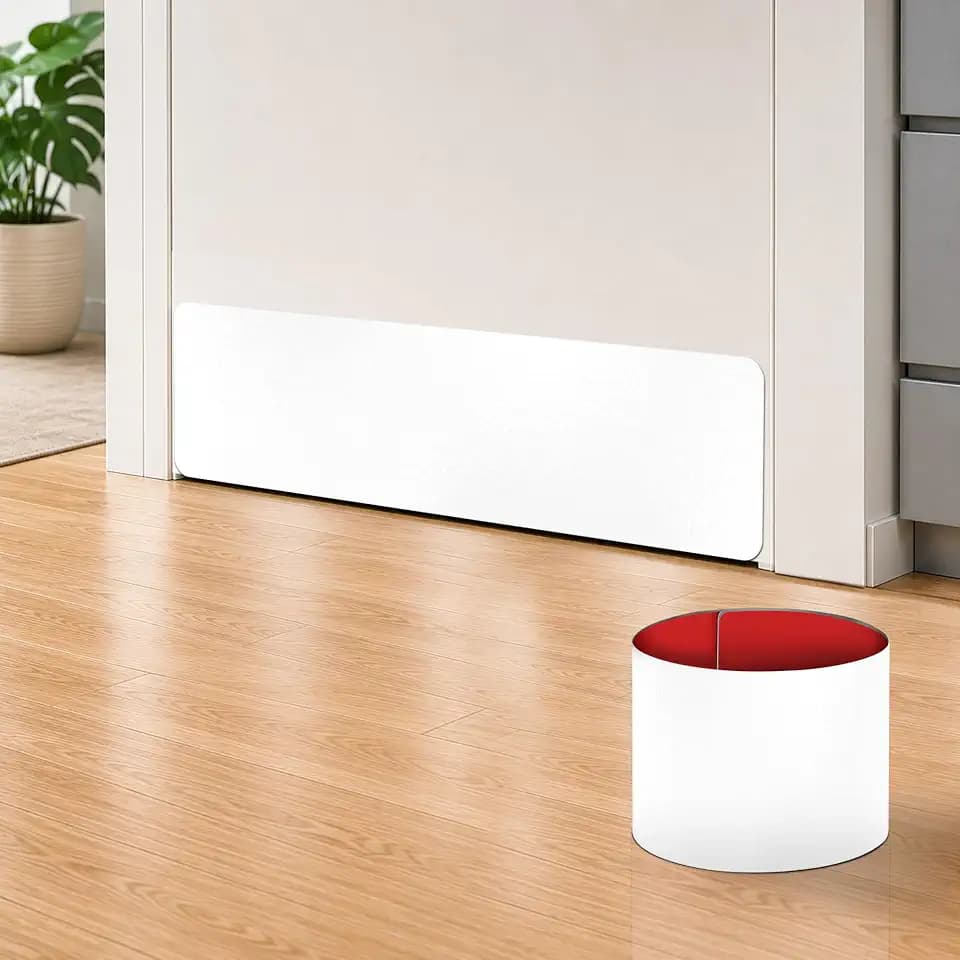 1 Pcs 8" X 34" Self Adhesive White Door Kick Plate for 36" Door Bottom