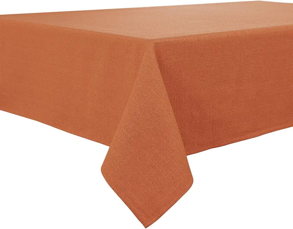 BALCONY & FALCON Rectangle Table Cloth Waterproof Cinnamon 70"x55"