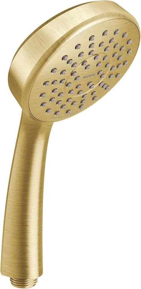 Moen 155747BG Replacement Handheld Showerhead, 1-Spray Eco-Performance, Brushed Gold