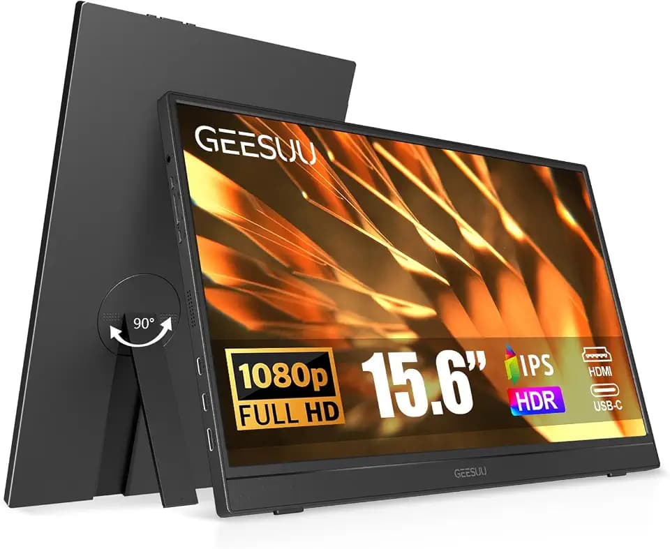Portable Monitor 15,6'' FHD IPS Tragbarer Bildschirm für Laptop