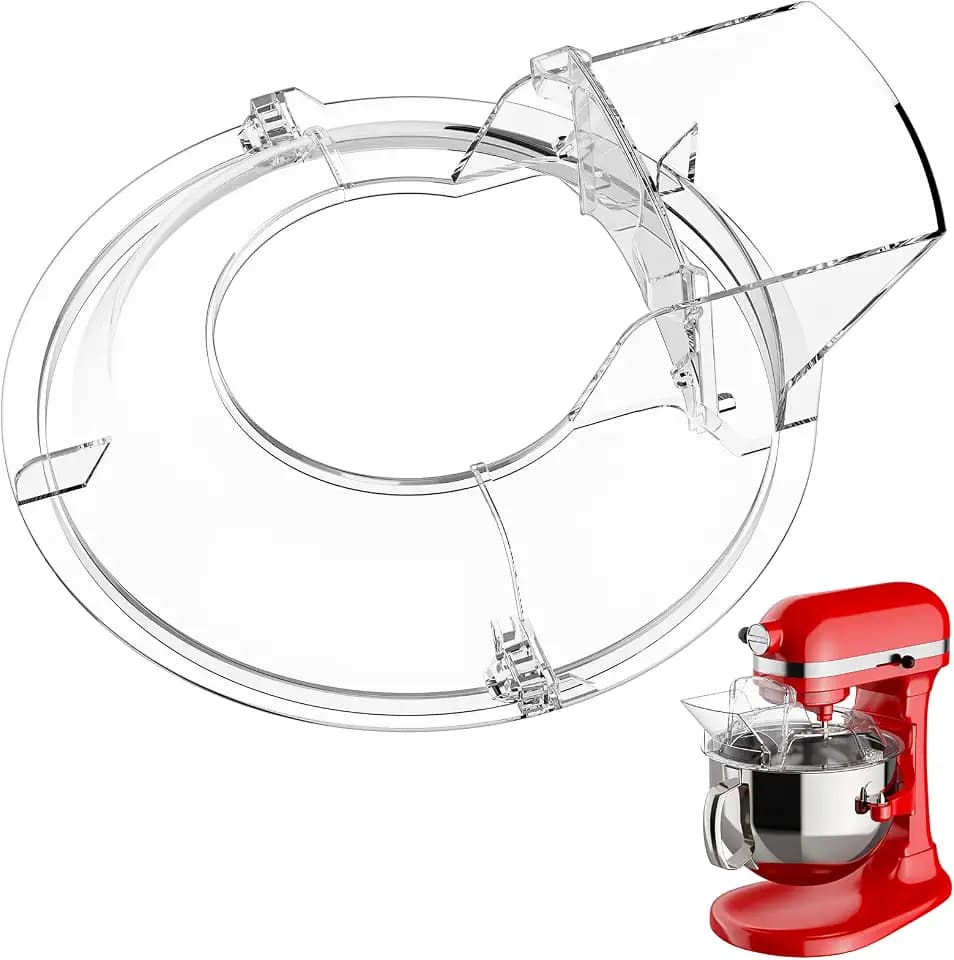 GVODE Pouring Shield for KitchenAid Mixer, 5.5-8 QT Bowl-Lift Mixer