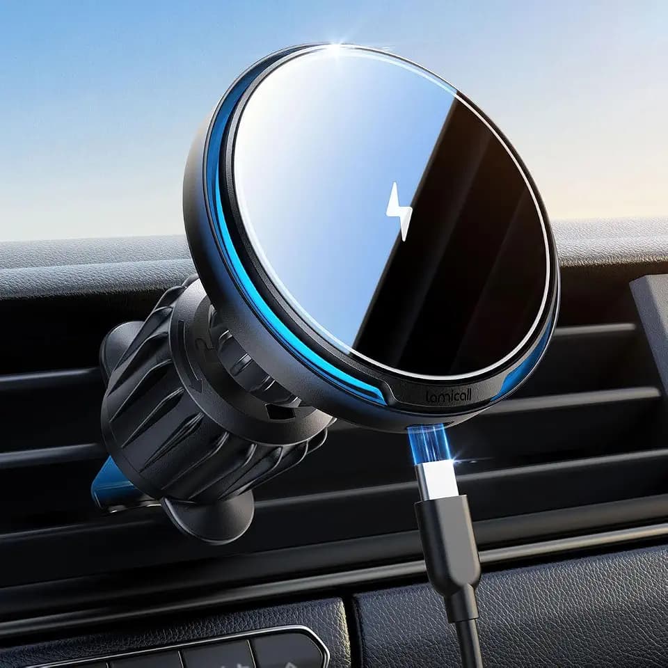 Lamicall 15W Handyhalterung Auto für Magsafe Autohalterung mit Ladefunktion