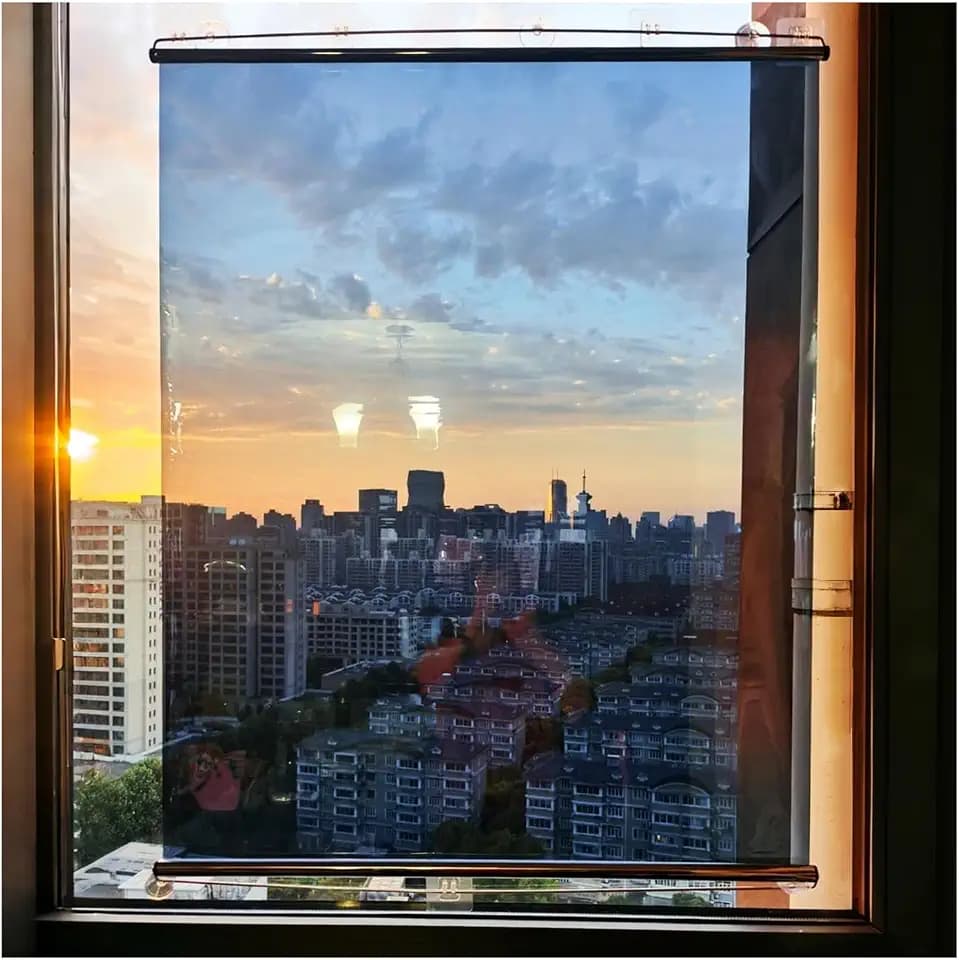 One Way Mirror Window Shade, Pull Down Tinted Window Shades Blackout