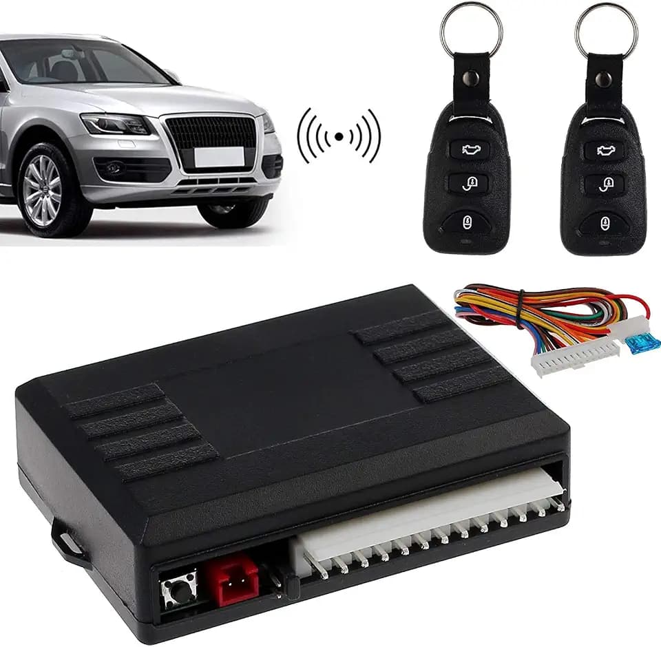 AUTOUTLET Universal Keyless Open Funkfernbedienung, Auto KFZ Funkfernbedienung Klappschlüssel FB Zentralverriegelung, mit 2 Mini-Funksender
