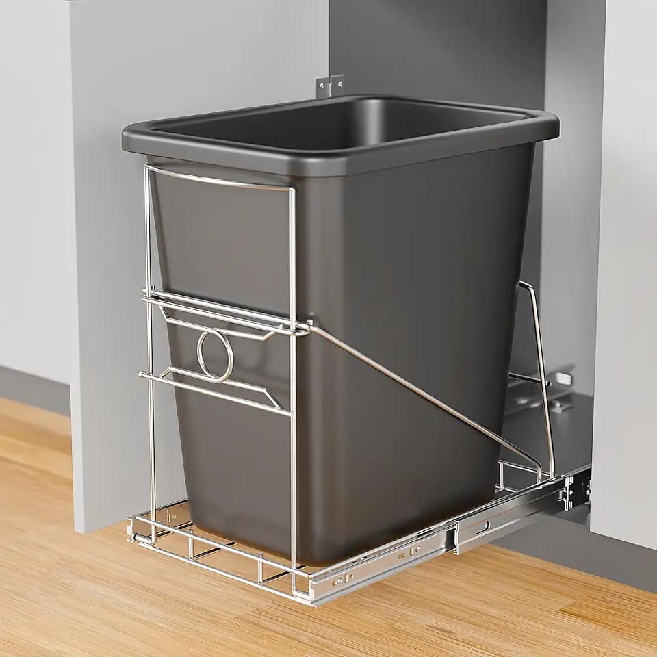 Pull Out Trash Can Under Cabinet, Heavy Duty Cabinet Slide Out Kit