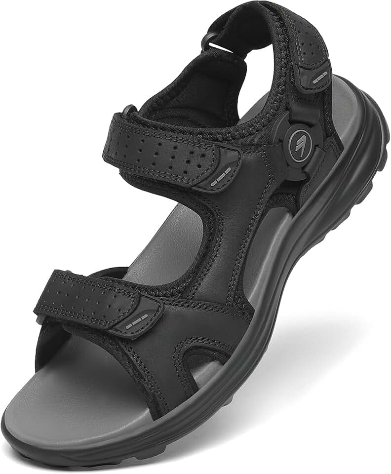 FLARUT Men's Athletic Sandals Hiking Open Toe Walking Water Shoes