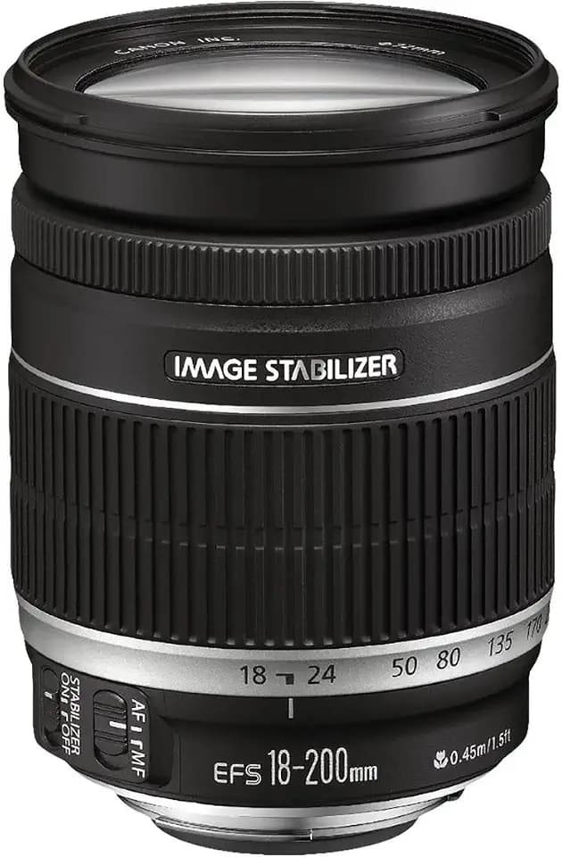 Canon EF-S 18-200mm F3.5-5.6 IS Objektiv (72mm Filtergewinde) schwarz