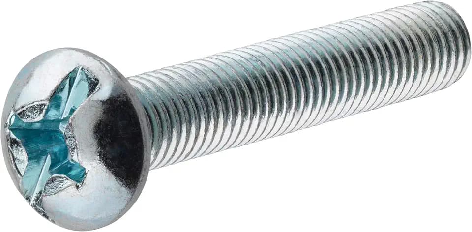 Hillman Zinc-Plated Round-Head Combination Machine Screws 1/4-20 x 2-1/2"