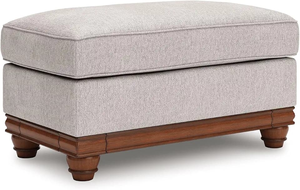 Signature Design by Ashley Rectangular Ottoman, Farmhouse Meadowview