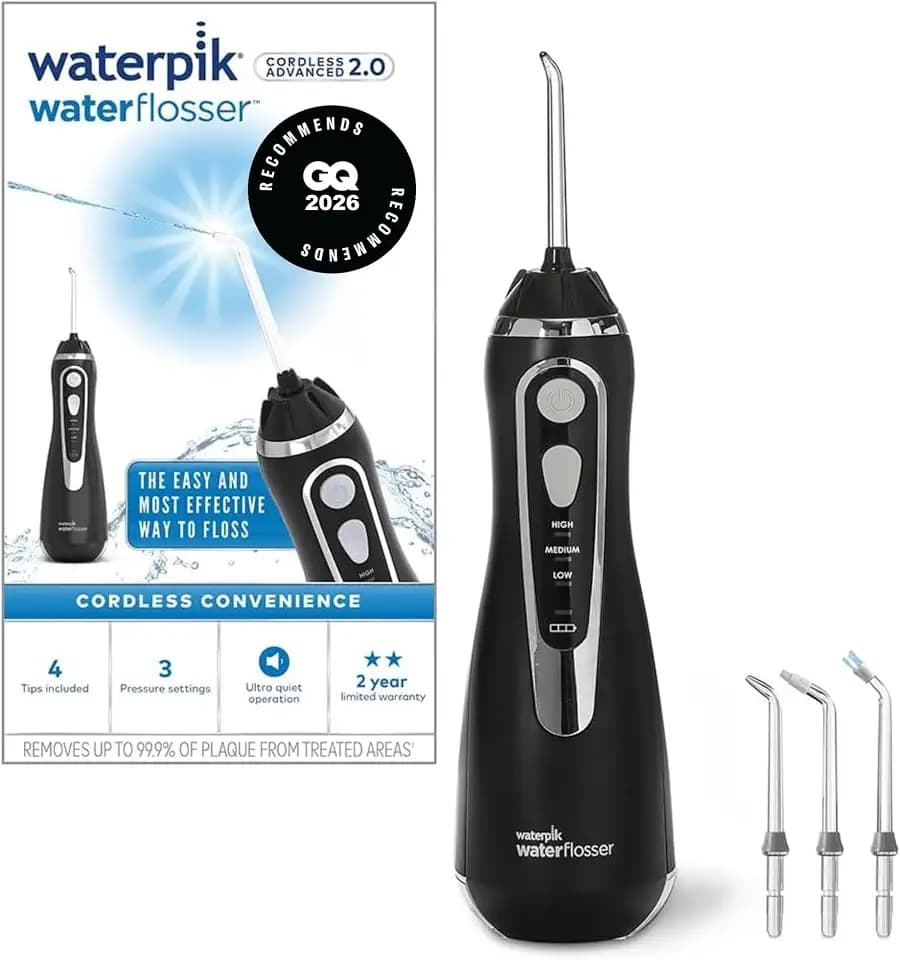 Waterpik Advanced Kabellose Munddusche, Testsieger 2026, 3 Druckstufen