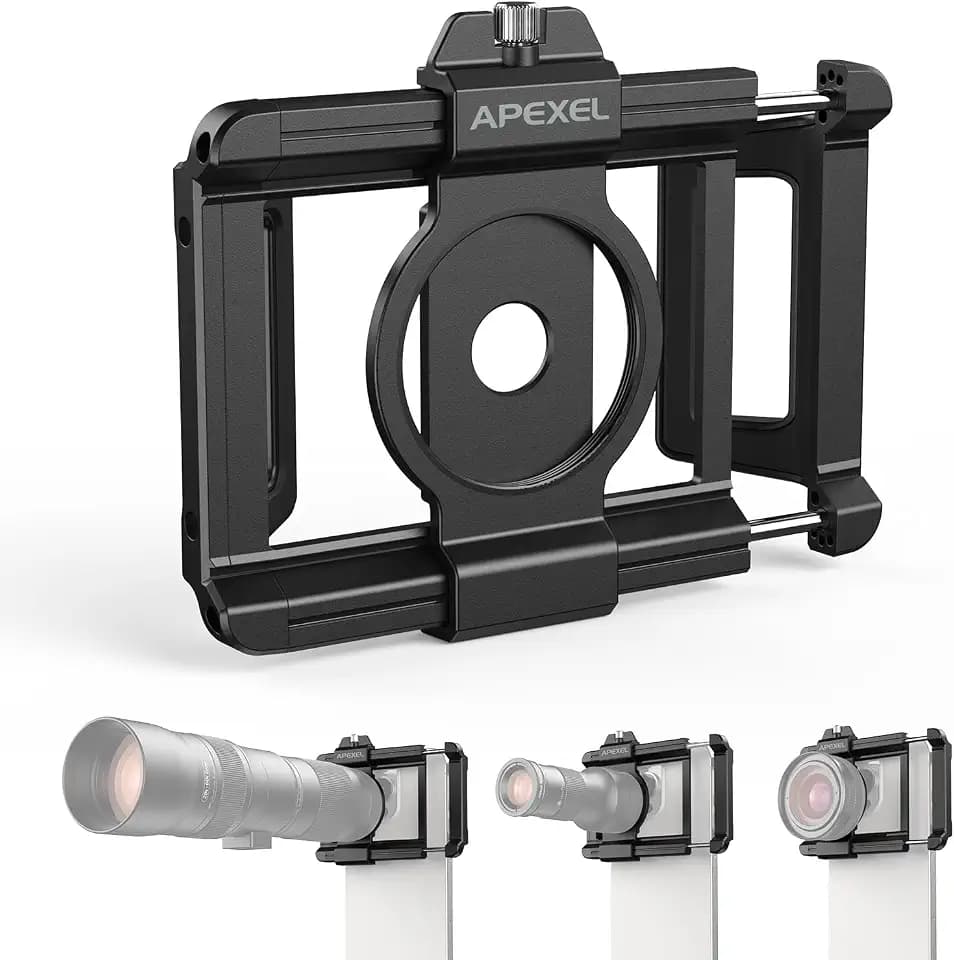 APEXEL 37mm aufgerüsteter Handy-Objektivadapter, Handy-Objektivadapter passend für alle Objektive, passend für Fast alle Smartphones