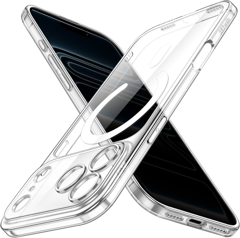 JETech Magnetische Dünn Hülle für iPhone 17 Pro, Klar