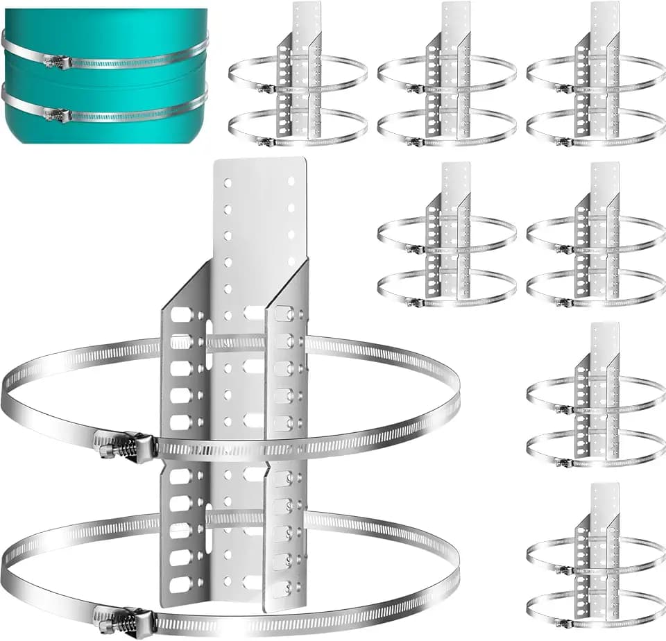 Blulu 8 Set Expansion Tank Mounting Bracket Thermal Expansion Tank Holder