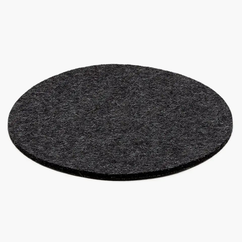 Graf Lantz - Trivets for Hot Dishes - Heat Resistant 100% Merino Wool - Hot Pads for Kitchen, Countertops, Tables, Sizzling Dishes, Pots & Pans - Home Decor, Kitchen Accessories - 12", Charcoal