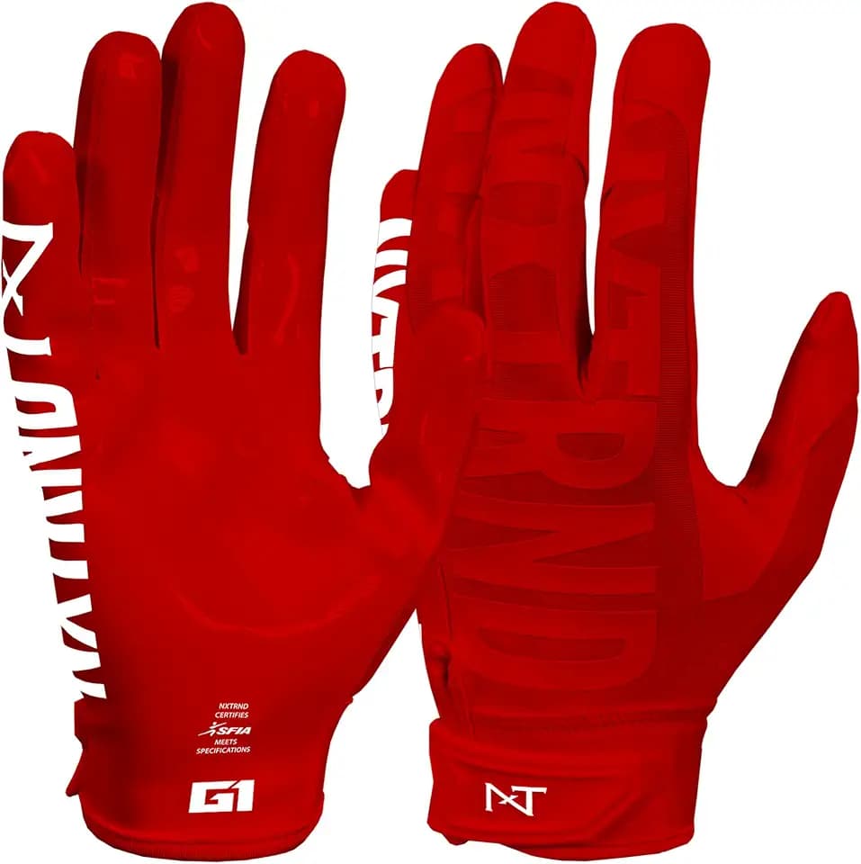 Nxtrnd G1 Pro Men's Football Gloves, Adult Sticky Receiver Gloves