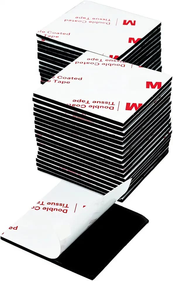 Pre-Cut Double Sided Tape Heavy Duty 2''x2'' - 36Pcs, No Residue
